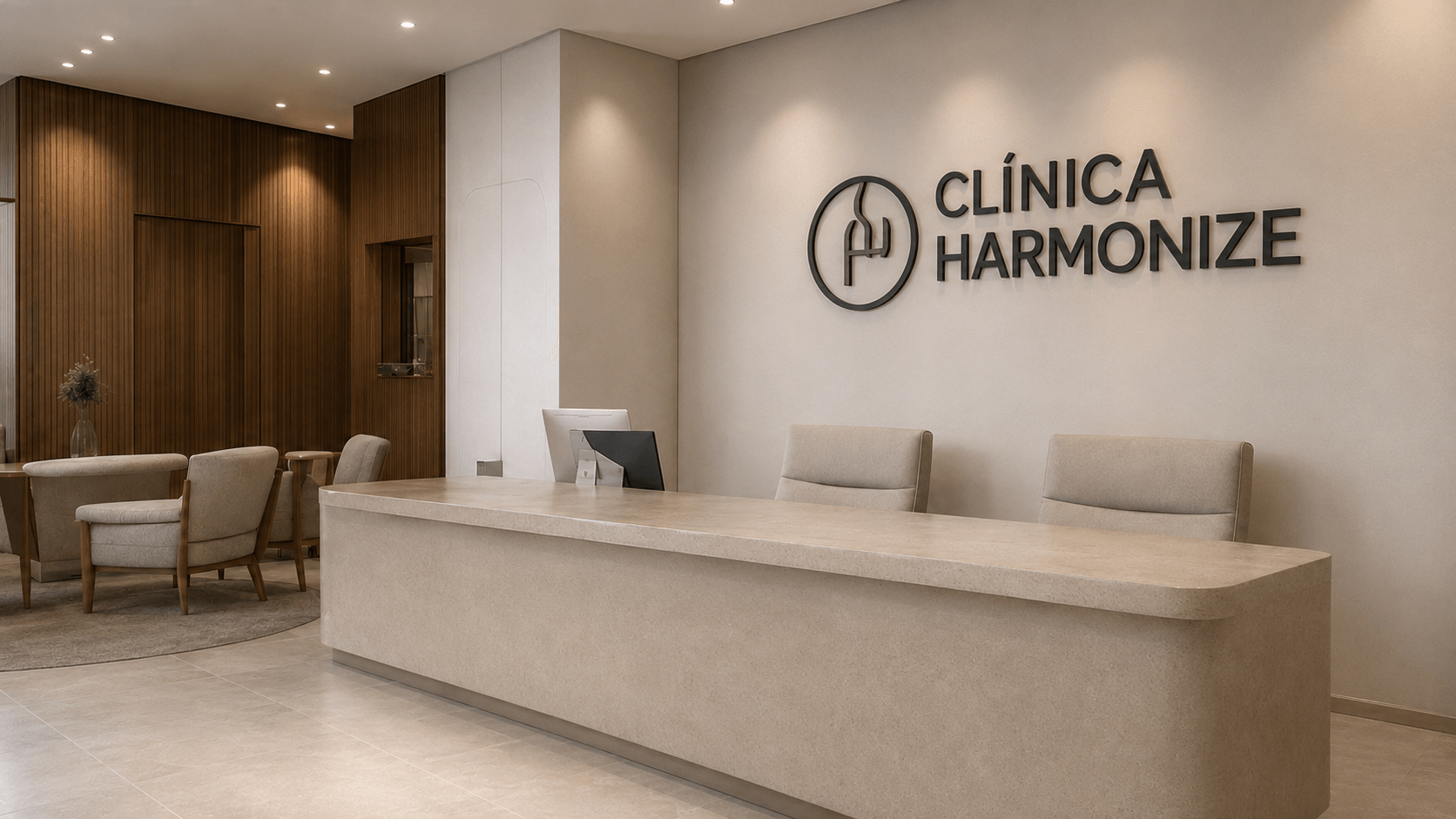 Recepção da Clínica Harmonize